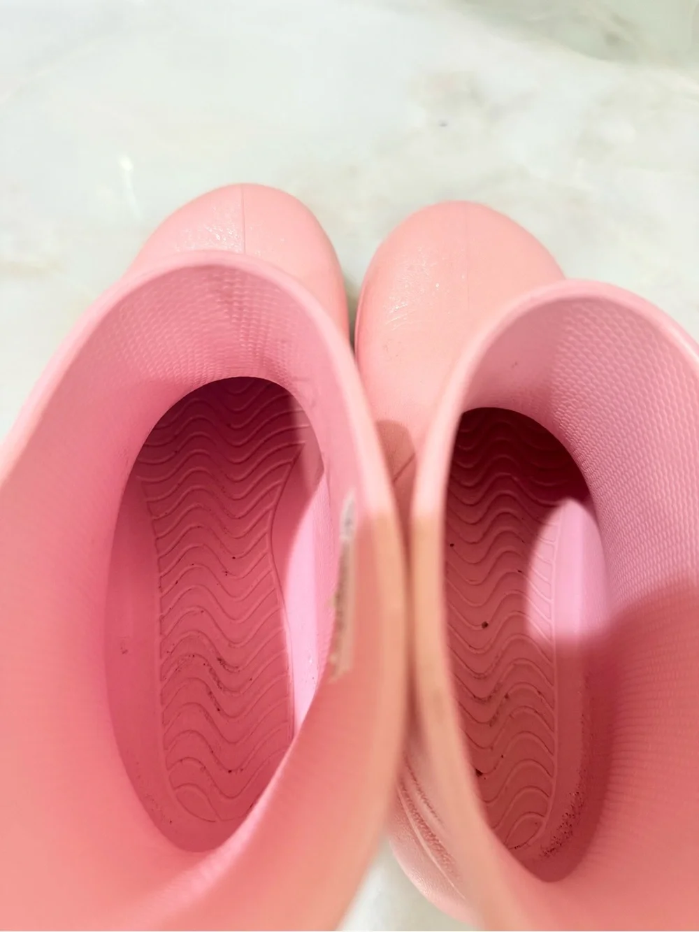 Kids Pink Rain Boots - Lightweight Waterproof Slip-On